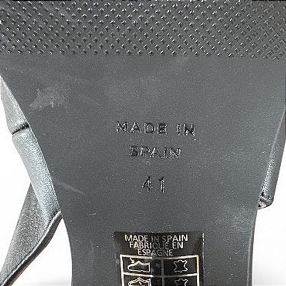 Maeve Black Leather Slingback Heel Size 41 - Picture 6 of 6